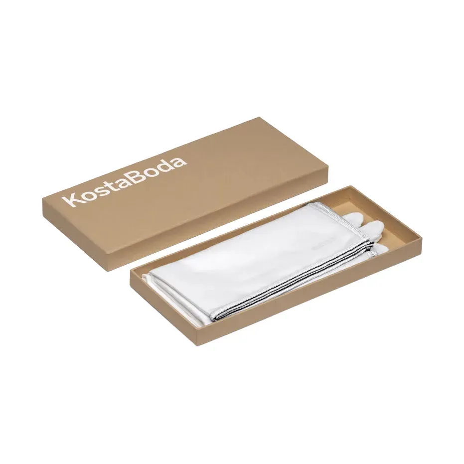 Kosta Boda Glass Care Set i vit box