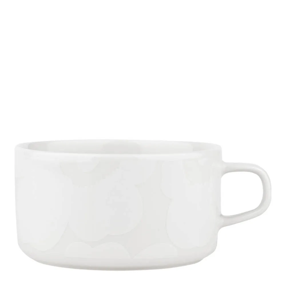 Marimekko Oiva Unikko tekopp 25 cl i vitt