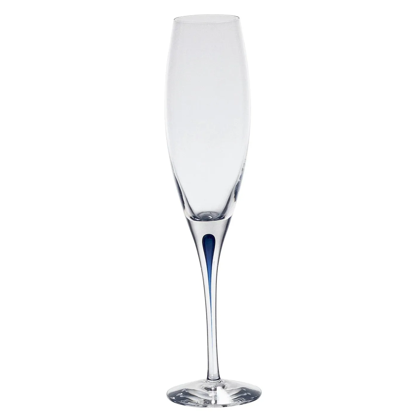 Orrefors Intermezzo champagneglas 26 cl med blå droppe
