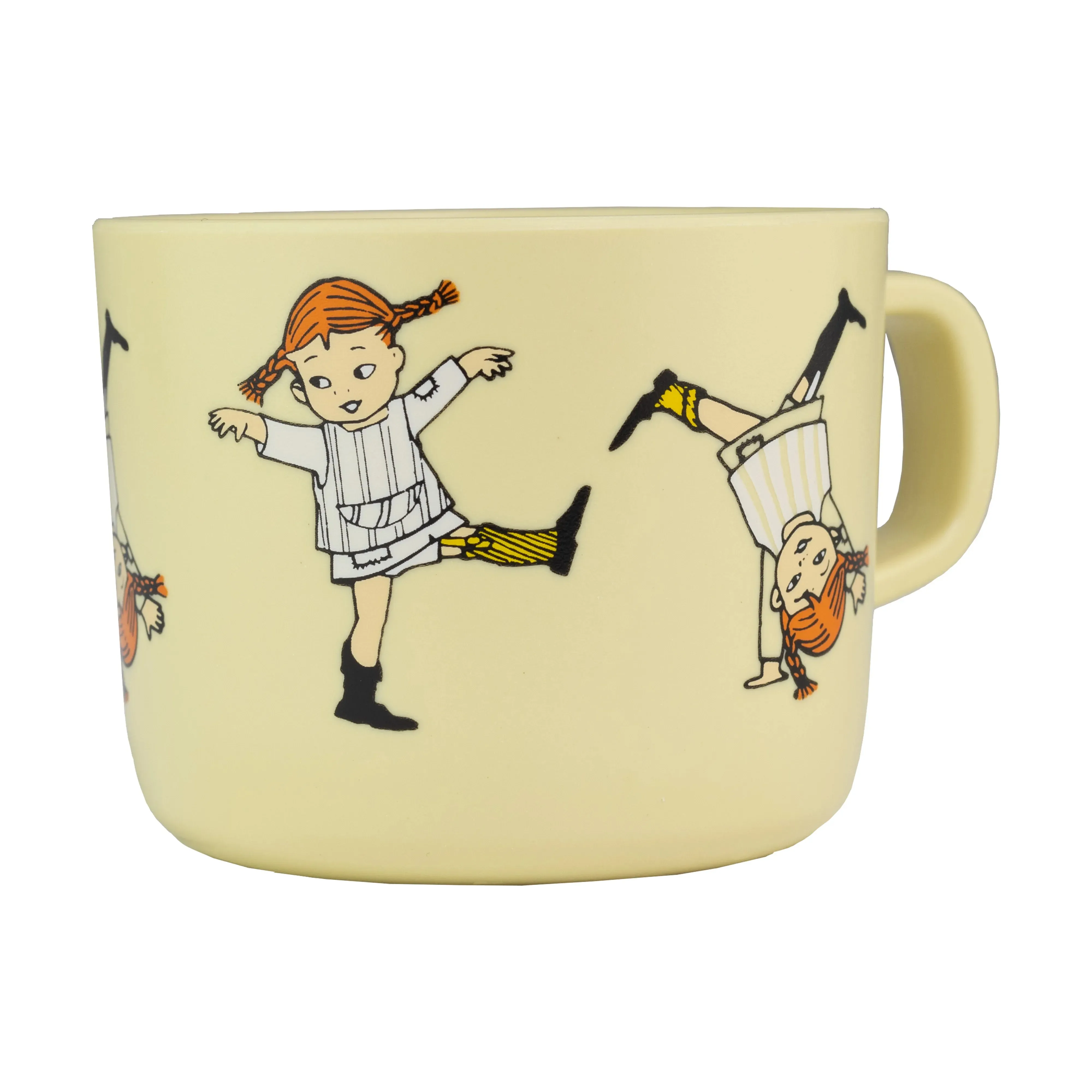 Rätt Start Pippi Cirkus mugg 25 cl gul