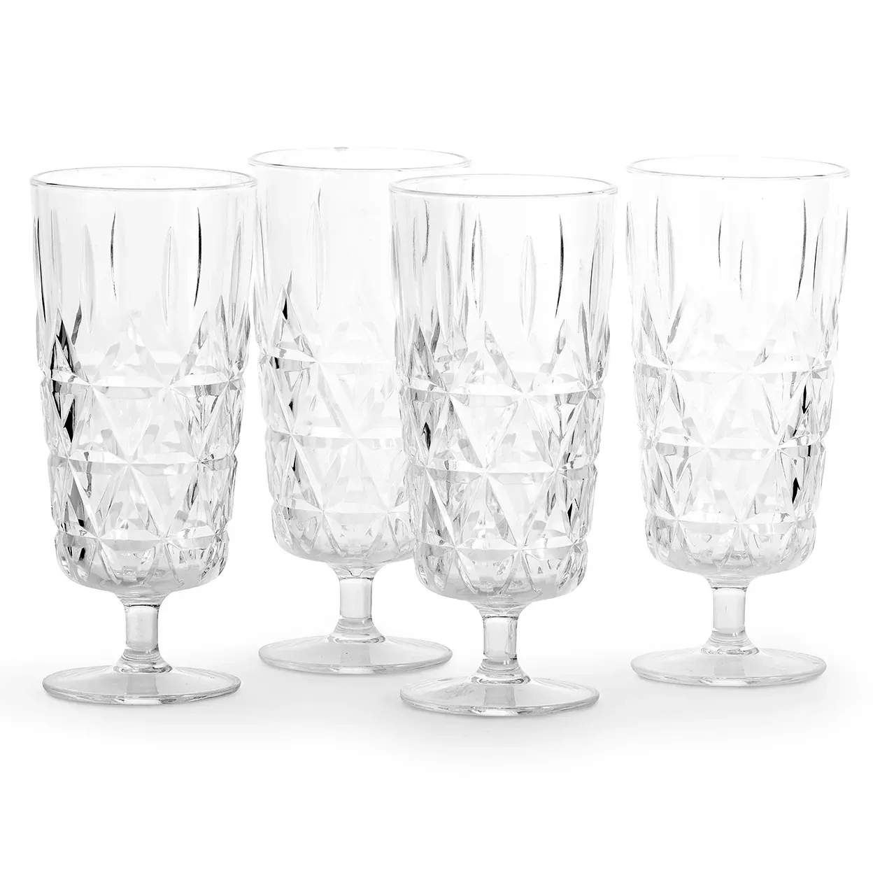 Sagaform Picknick champagneglas plast 4-pack