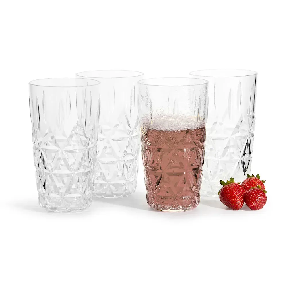 Sagaform Picknick dricksglas plast 40 cl 4-pack